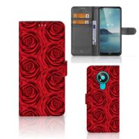 Nokia 3.4 Hoesje Red Roses - thumbnail