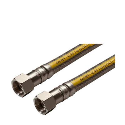 Raminex Gasslang 125cm RVS-flex-pvc Raminex Gasslang 125cm RVS-flex-pvc