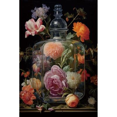 Glasschilderij Flower 80x120cm