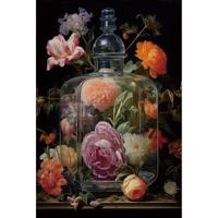 Glasschilderij Flower 80x120cm - thumbnail