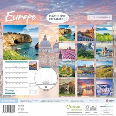 Europa Kalender 2026
