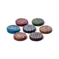 Zeepsteen Chakra Ronde Wierookstokjes Houder - thumbnail