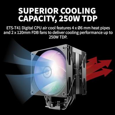 Enermax ETS-T41D-ARGB koelsysteem voor computers Processor Enermax ETS-T41D-ARGB koelsysteem voor computers Processor