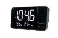 Projectorklokradio - THOMSON - Zwart - FM-radio, Temperatuur, Vochtigheid, Dubbel alarm, USB-C, Voeding 230V - thumbnail