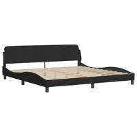 Bed met matras "Dover" fluweel zwart 200x200 cm - thumbnail
