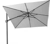 Platinum | Zweefparasol Challenger T² 300 x 300 cm | Lichtgrijs - thumbnail