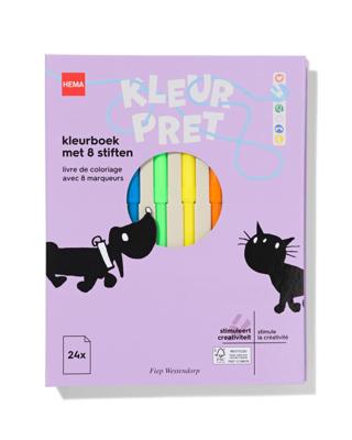 HEMA Takkie en Siepie kleurboek met 8 stiften