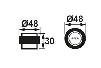 AXA deurstopper FS48 - 48x30mm RVS - 6900-05-81/E