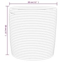 VidaXL Opbergmanden 2 st ø 28x28 cm katoen beige en wit - thumbnail