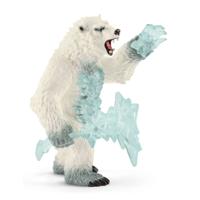 Schleich - Eldrador Creatures - Blizzard Bear with Weapon (42510) - thumbnail