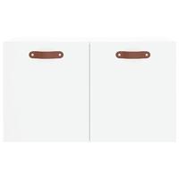 Wandkast 60x36,5x35 cm bewerkt hout wit - thumbnail