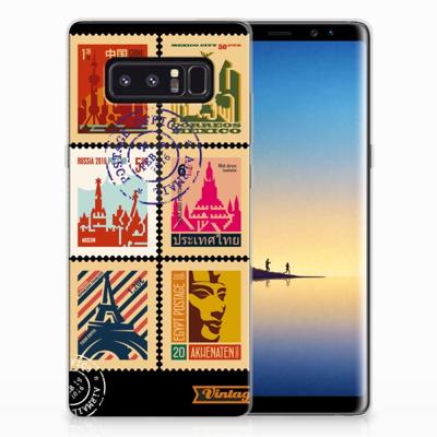 Samsung Galaxy Note 8 | Silliconen Back Cover | Postzegels