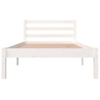 Bedframe massief grenenhout wit 90x190 cm 3FT Single - thumbnail