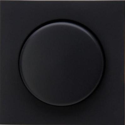 Enzo Kopp hk07 pure mat zwart afdekplaat + knop dimmer - 4624530