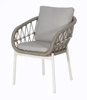 Dining Tuinstoel Dakota Bruin Aluminium Touw Stoel Buiten Vita Lux Outdoor Living - thumbnail