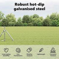 VidaXL Euro hek 0,4 x 10 m pvc-gecoat ijzer - thumbnail