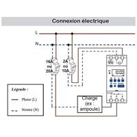 Wallair 1IO7081 Schakelklok Digitaal Weekprogramma 3500 W IP20 Gangreserve - thumbnail