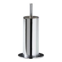 Stalen meubelpoot chroom rond ø 4 cm en hoogte 10 cm (M8) - thumbnail