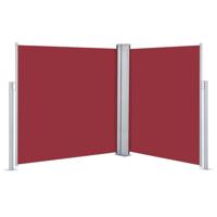 VidaXL Windscherm uittrekbaar 140x600 cm rood - thumbnail