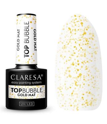 Claresa top coat bubble gold mat no wipe 5ml