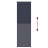 Rolgordijn verduisterend 60x150cm stofbreedte 55,7 cm polyester - thumbnail