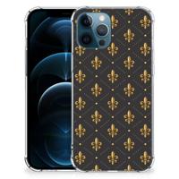 iPhone 12 | 12 Pro Doorzichtige Silicone Hoesje Franse Lelie - thumbnail