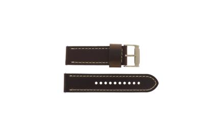 Horlogeband Fossil FS5159 Leder Bruin 24mm