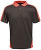 Ragetta RG1740 Contrast Coolweave Polo - Black/Classic Red - XXL