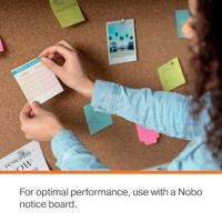 Nobo prikbordspelden met houten kop, doosje met 40 stuks - thumbnail