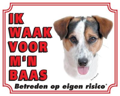 Jack Russell Terrier Waakbord - Gladhaar