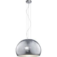 LED Hanglamp - Hangverlichting - Trion Onutia - E27 Fitting - 1-lichts - Rond - Mat Zilver - Aluminium - thumbnail