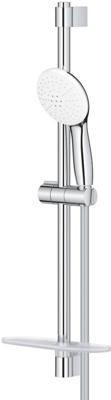 GROHE Tempesta 110 Glijstangset - 60cm - ronde handdouche - 2 straalsoorten - gladde doucheslang - met zeephouder - chroom 26638003 GROHE Tempesta 110 Glijstangset - 60cm - ronde handdouche - 2 straalsoorten - gladde doucheslang - met zeephouder - chroom 26638003
