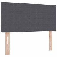 Boxspringbed met Matras & LED Donkergrijs 80x200 cm Corduroy Bekleding - thumbnail