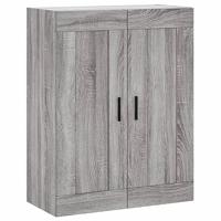 Wandkast 69,5x34x90 cm bewerkt hout grijs sonoma eikenkleurig - thumbnail