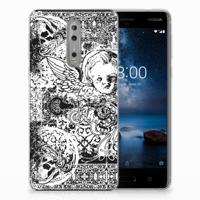 Silicone Back Case Nokia 8 Skulls Angel - thumbnail