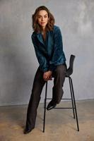 Helena Hart Blazer Lora Velour 7640 Blazers Ocean - thumbnail