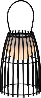 Lucide FJARA - Oplaadbare Tafellamp Binnen/Buiten - Accu/Batterij - Ø 17,5 cm - LED Dim to warm - 1x0,3W 3000K - IP44 - Zwart