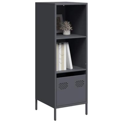 Hoge kast 35x39x103,5 cm staal antracietkleurig