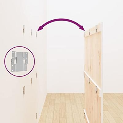 Wandhoofdbord 146,5x3x110 cm massief grenenhout wit