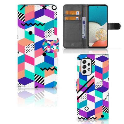 Samsung Galaxy A53 | Book Case | Blokken Kleurrijk