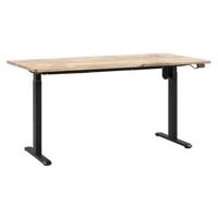 Bureau Homeworx zit/sta elektrisch verstelbaar - mangohout/zwart - 75/118x160x80 cm - thumbnail