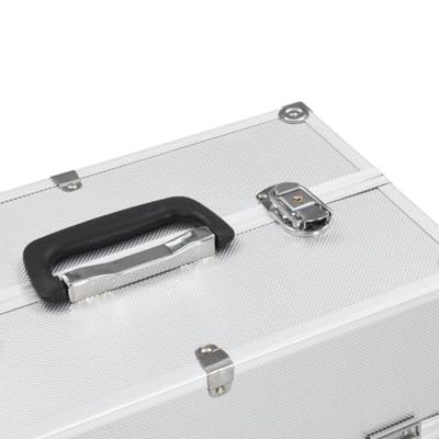 VidaXL Make-up koffer 38x23x34 cm aluminium zilverkleurig VidaXL Make-up koffer 38x23x34 cm aluminium zilverkleurig