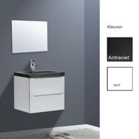 Badkamermeubelset Sanilux Senza Stone 60x47x50 cm Hoogglans Wit - thumbnail