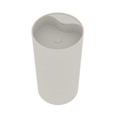 Waskom Ideavit Solidroll 45x45x90 cm Solid Surface Op Voetstuk Mat Wit Waskom Ideavit Solidroll 45x45x90 cm Solid Surface Op Voetstuk Mat Wit