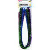 Chenilledraad folia 50cm 8mm 10 stuks metalic ass - thumbnail