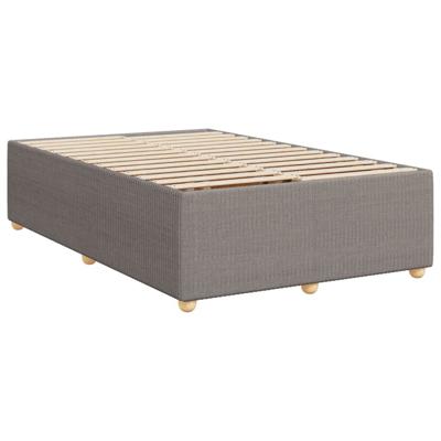 Boxspring met matras stof taupe 120x190 cm