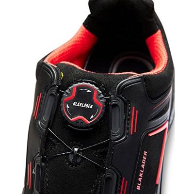 Blåkläder GECKO Veiligheidsschoen 2471 | Zwart/Rood | Maat 41 - 7330509825624