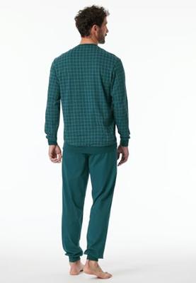 Schiesser Schiesser Pyjama Long petrol 181162 54/XL