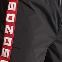 Dsquared2 Tape Logo Zwembroek Heren Zwart/Rood - Maat XL - Kleur: RoodZwart | Soccerfanshop - thumbnail