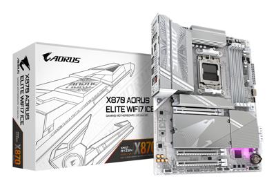 Gigabyte x870 a elite wf7 ice rev 1.0, atx, amd am5, x870, 4x ddr5, usb4, 2.5 gbe, wi-fi 7, pcie 5